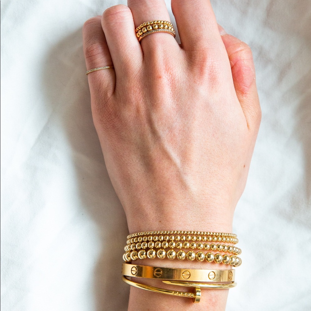 Gold filled ball bracelets